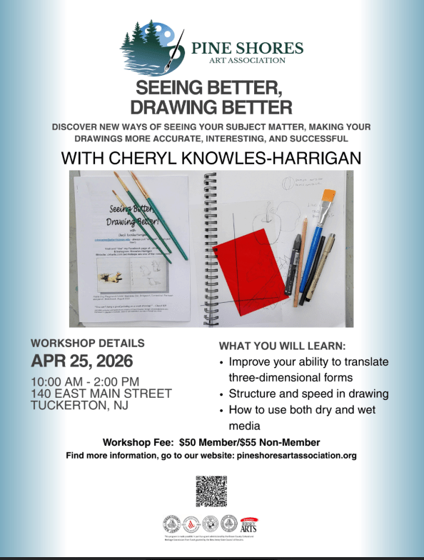 Poster for Pine Shores Workshop.